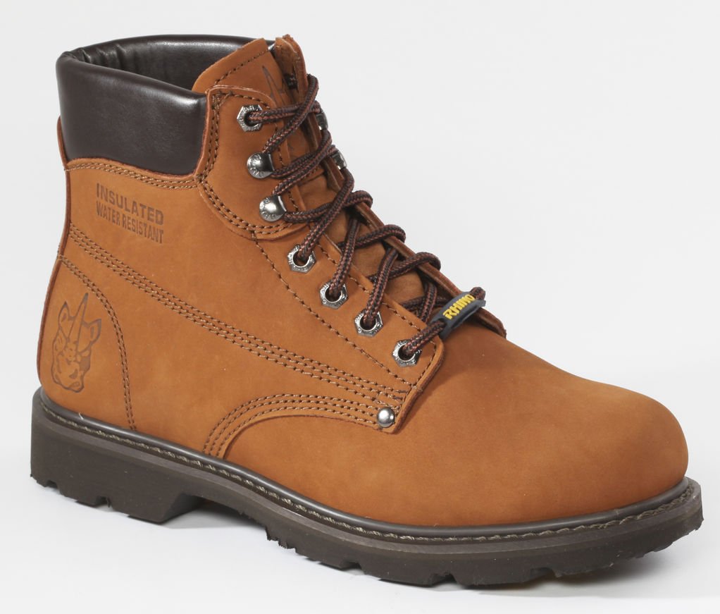 Rhino 6 inch Plain toe Nubuck Work Boot - 60C18