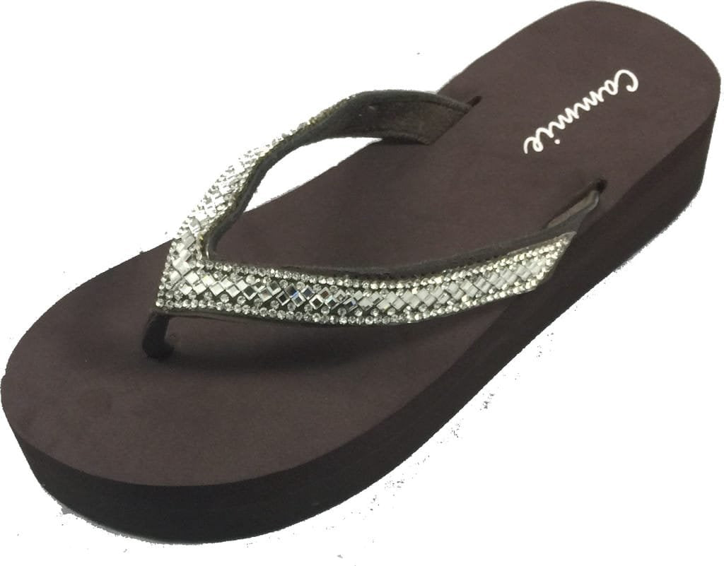 Women's Flip Flops Wedge Sandals Platform Heel Thongs Beach Shoes