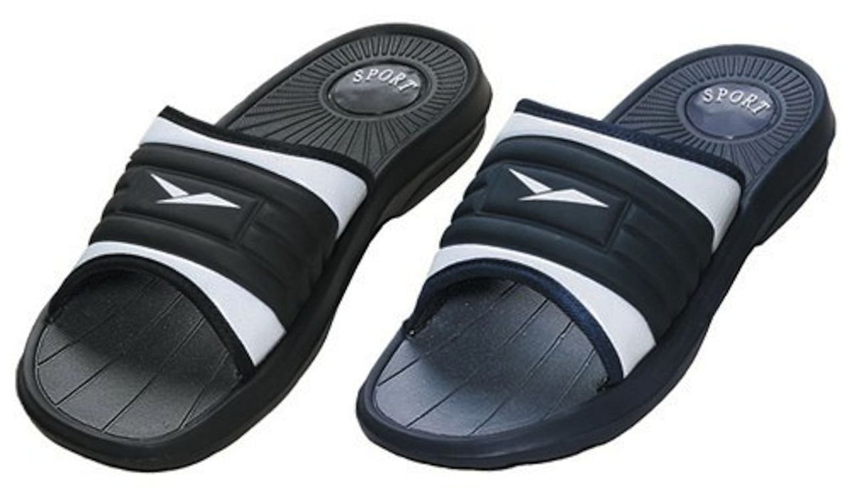 Shoe Shack Men's SS-131 Rubber Slide — Black / 12