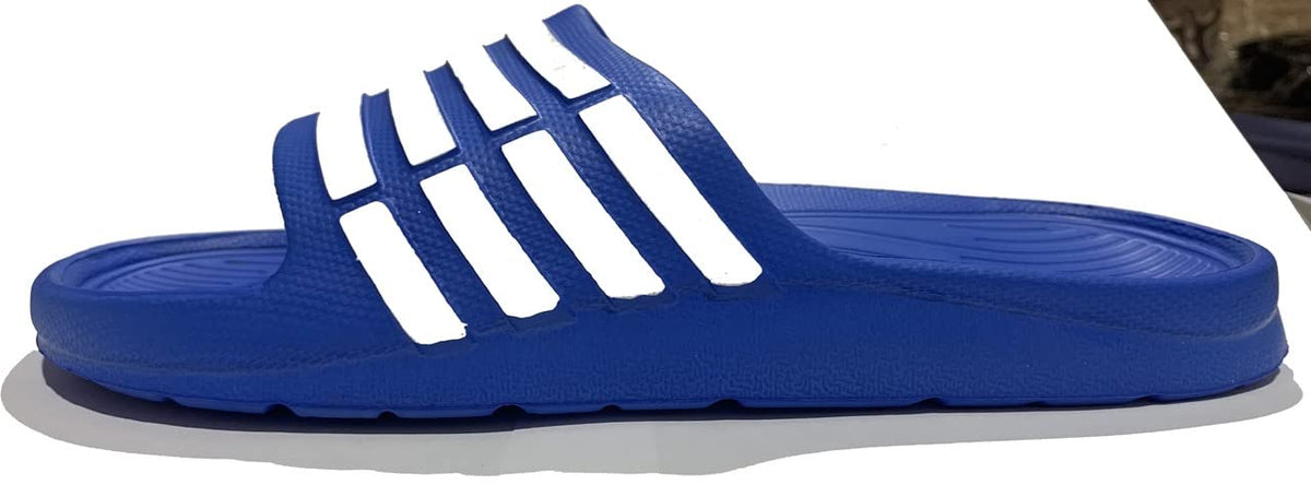 Men's Shower Slide — 10 / Blue/White