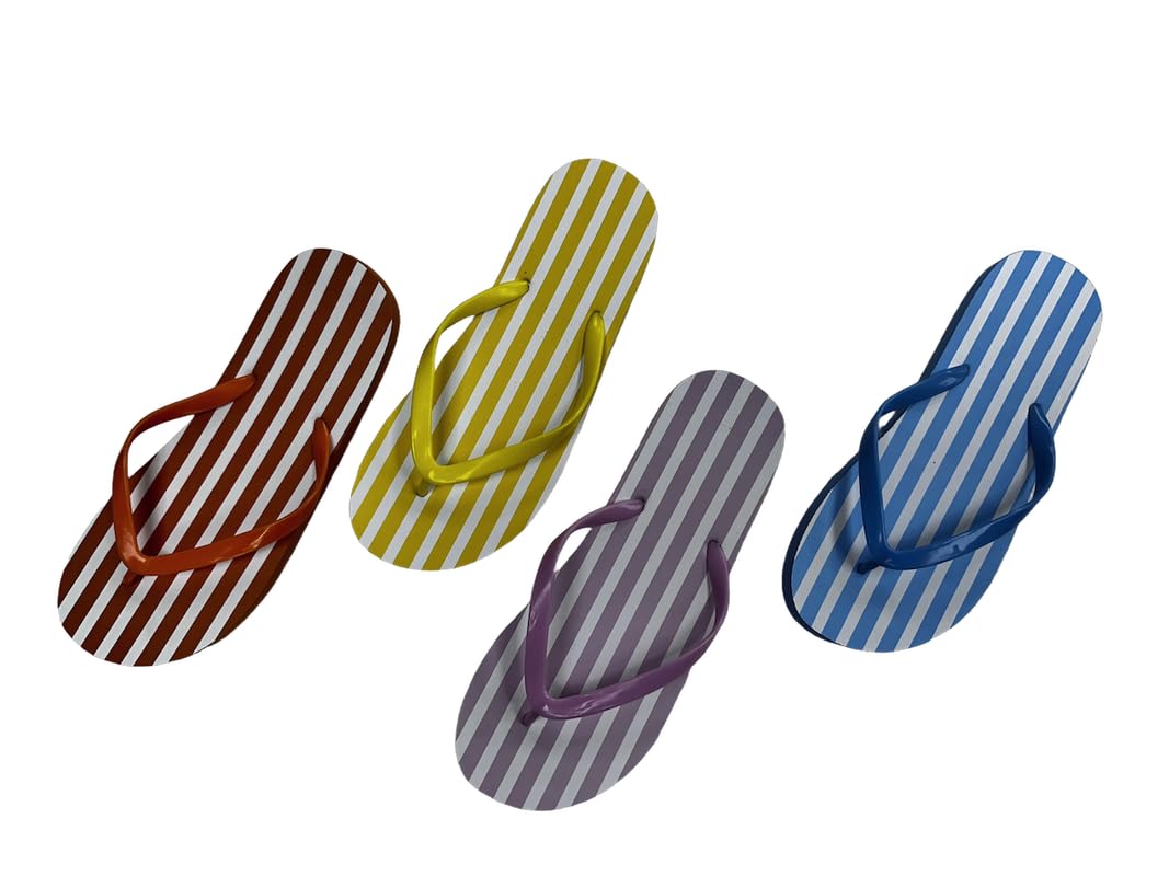 Stripes Women's Flip-Flop — 10 / Purple 52530