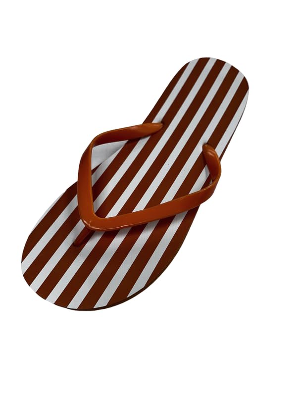 Stripes Women's Flip-Flop — 6 / Red 52530