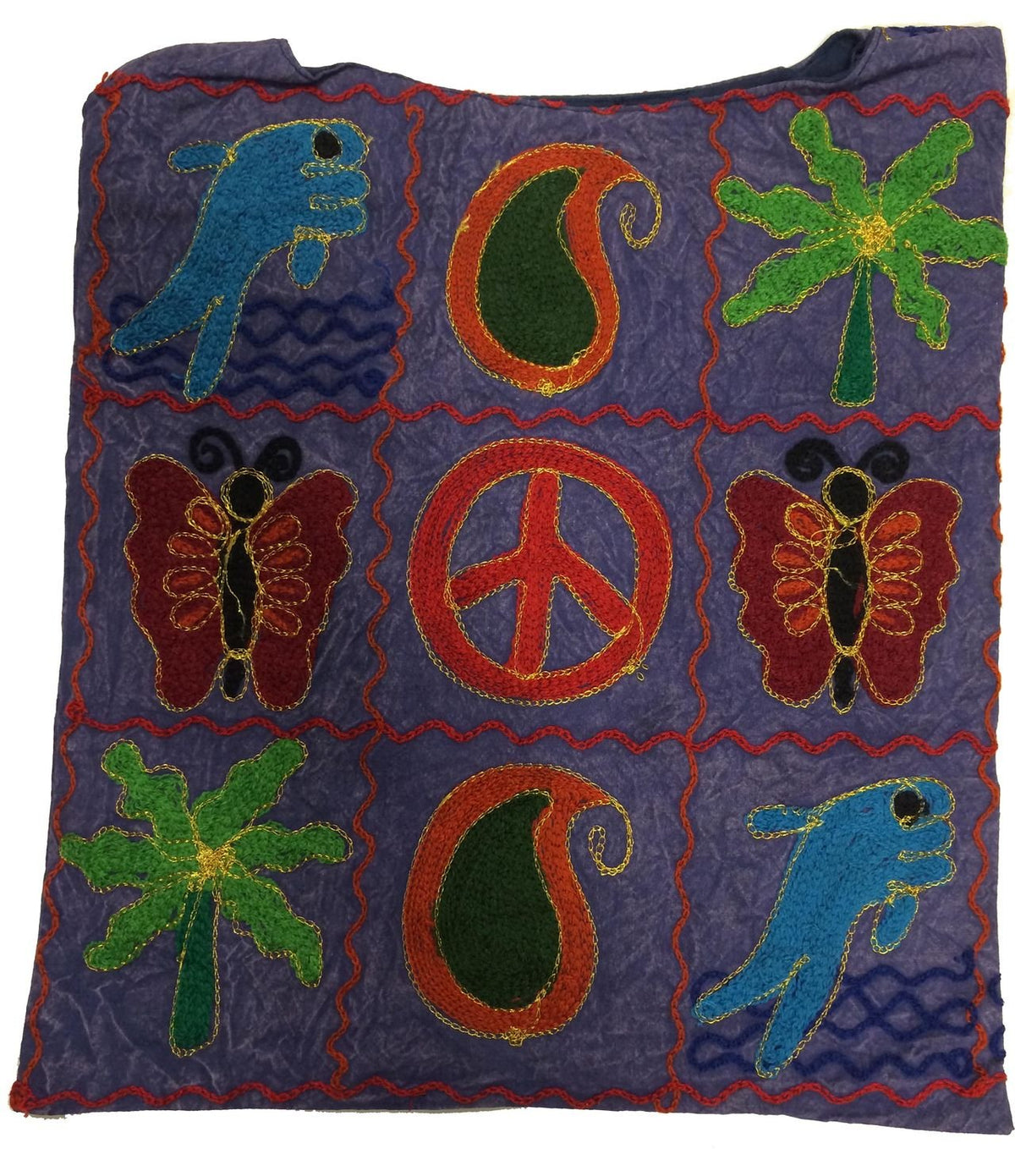 Cotton Cross Body Peace Butterfly Dolphin Gypsy Bohemian messenger Bag Handmade in Nepal