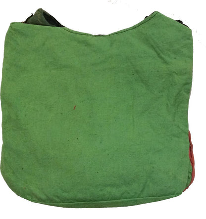 Cotton Cross Body Flower Gypsy Bohemian messenger Bag Handmade in Nepal