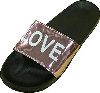 Women's Love Slip on Slide Sandals