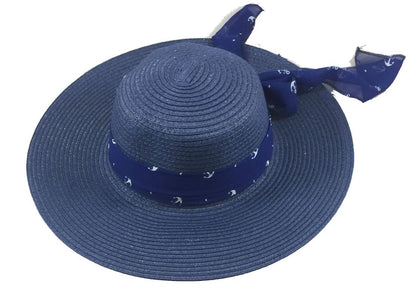 Wide Brim Large Bow Floppy Summer Straw Sun Hat