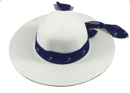 Wide Brim Large Bow Floppy Summer Straw Sun Hat