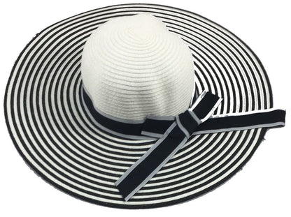 Wide Brim Large Bow Floppy Summer Straw Sun Hat