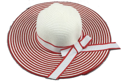 Wide Brim Large Bow Floppy Summer Straw Sun Hat