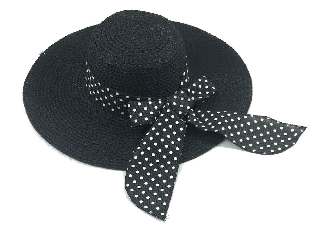 Wide Brim Large Bow Floppy Summer Straw Sun Hat