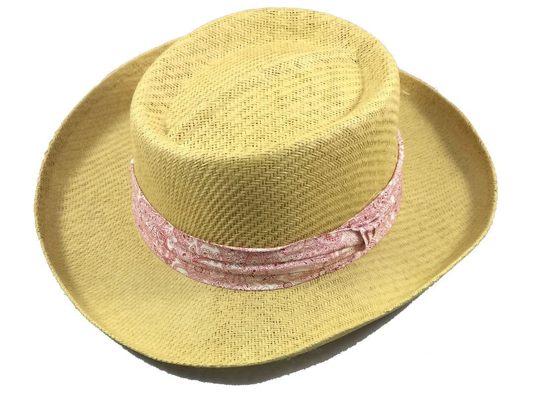 Panama Straw Summer Fedora Beach Sun Hats Short Brim For Men